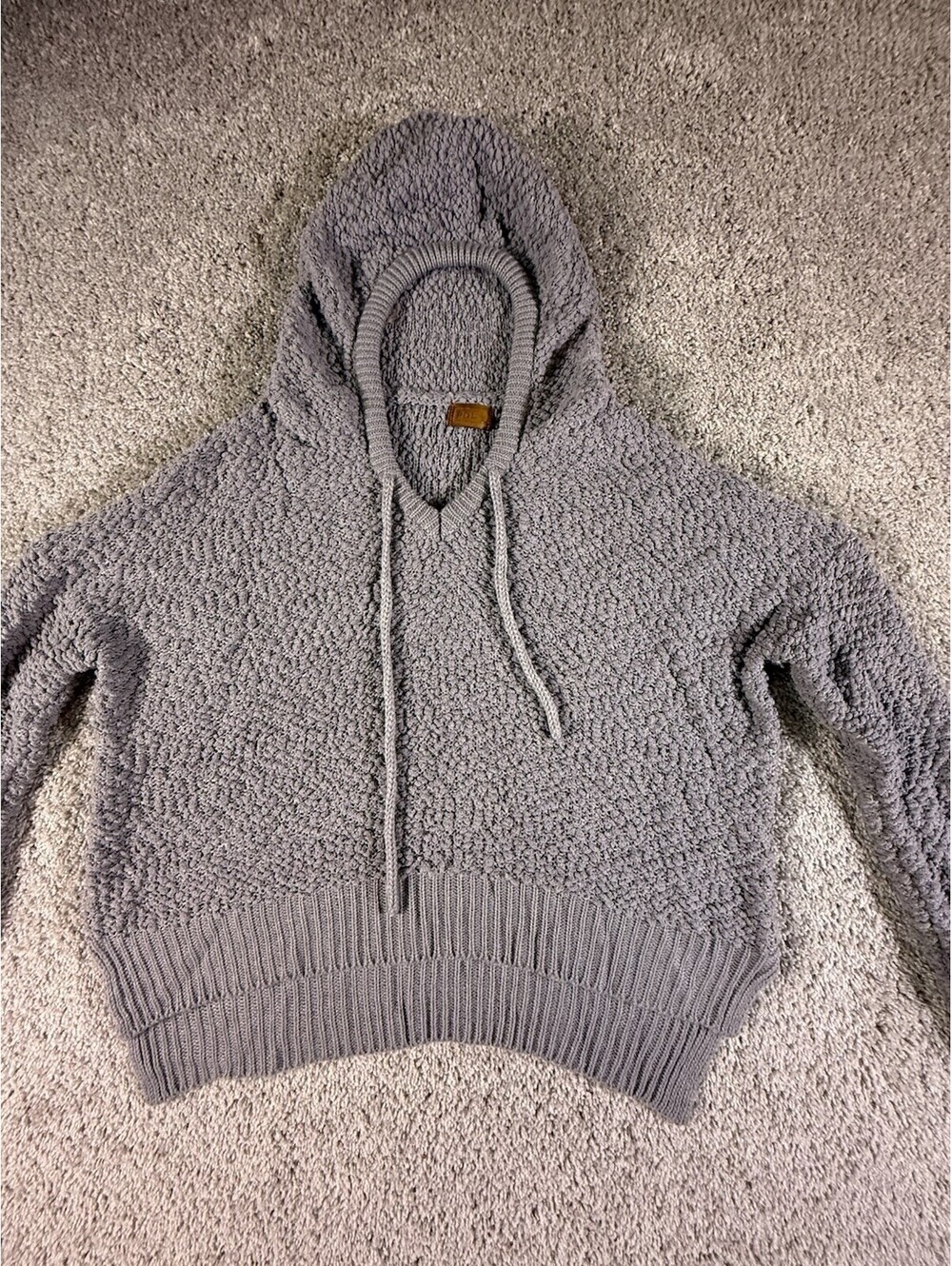 NWOT POL Gray Sweater OS Oversized With Hood